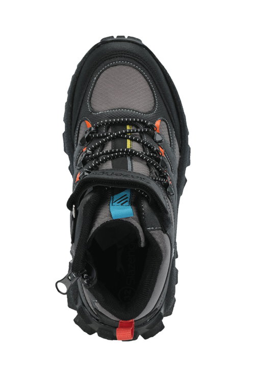 Slazenger KRAKEN I Unisex Çocuk Cırtlı Koyu Gri / Turuncu Bot