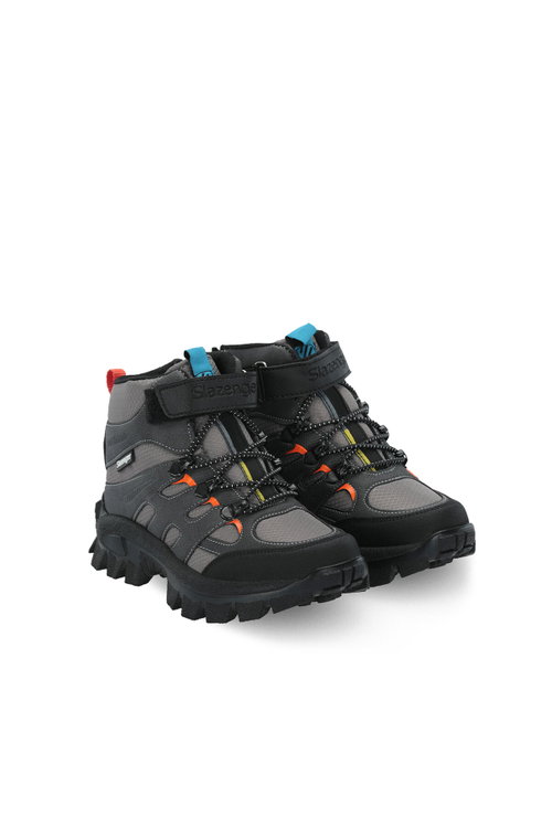 Slazenger KRAKEN I Unisex Çocuk Koyu Gri / Turuncu Bot
