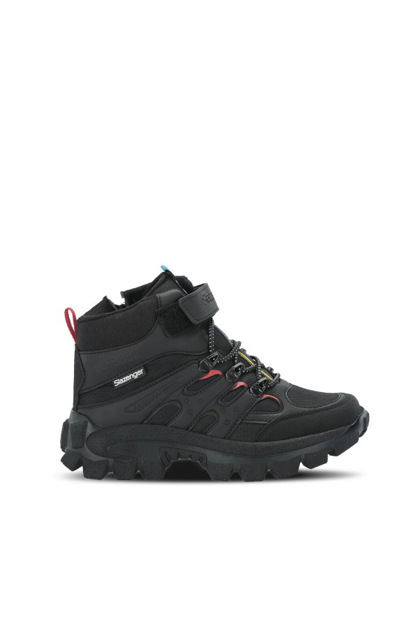 Slazenger KRAKEN I Unisex Çocuk Siyah / Kırmızı Bot