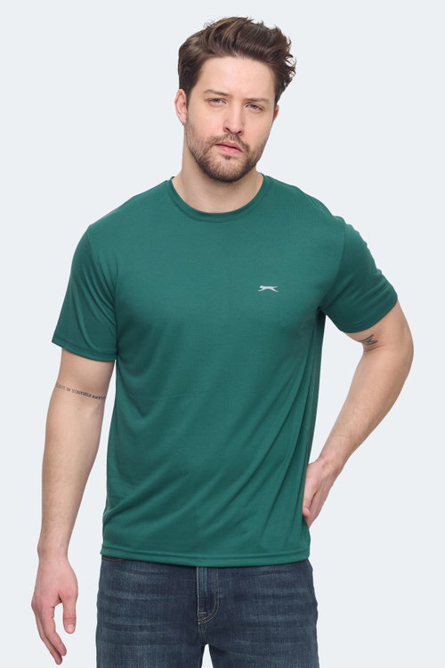 Slazenger KRATER 2 li Set Erkek Koyu Gri - Yeşil Tişört