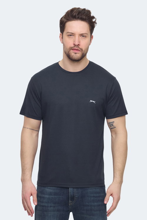 Slazenger KRATER 2 li Set Erkek Koyu Gri - Yeşil Tişört