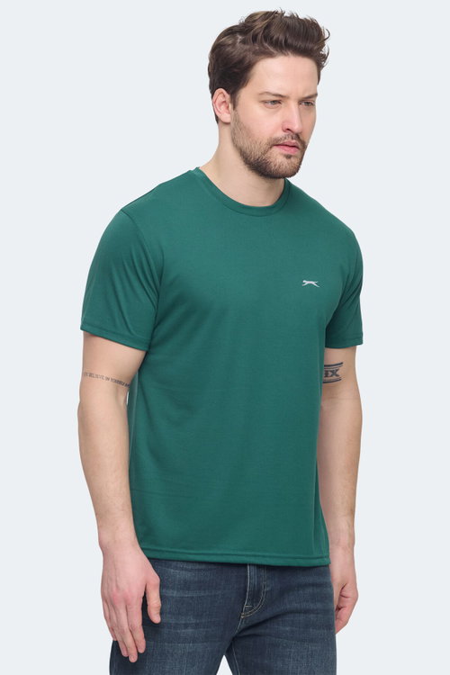 Slazenger KRATER 2 li Set Erkek Koyu Gri - Yeşil Tişört
