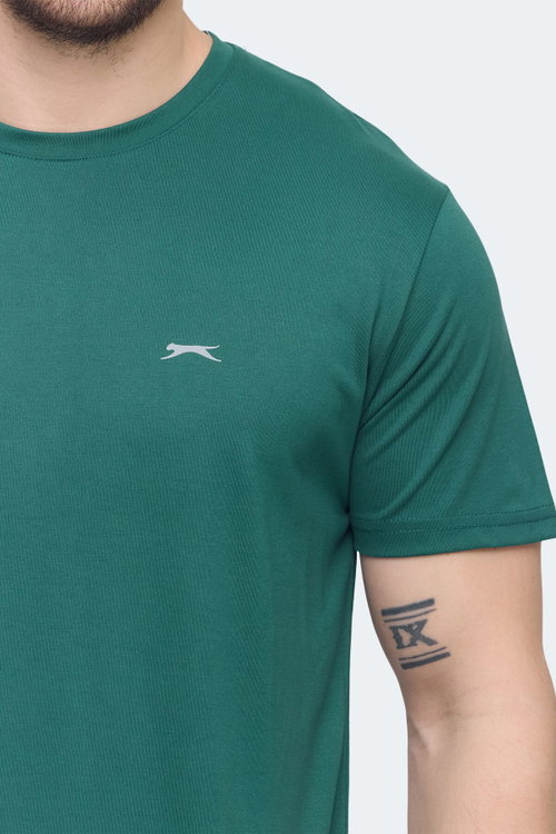 Slazenger KRATER 2 li Set Erkek Koyu Gri - Yeşil Tişört