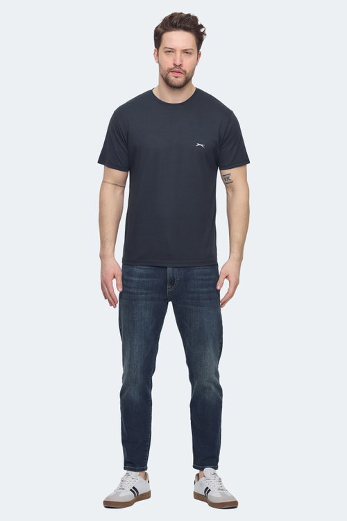 Slazenger KRATER 2 li Set Erkek Koyu Gri - Yeşil Tişört