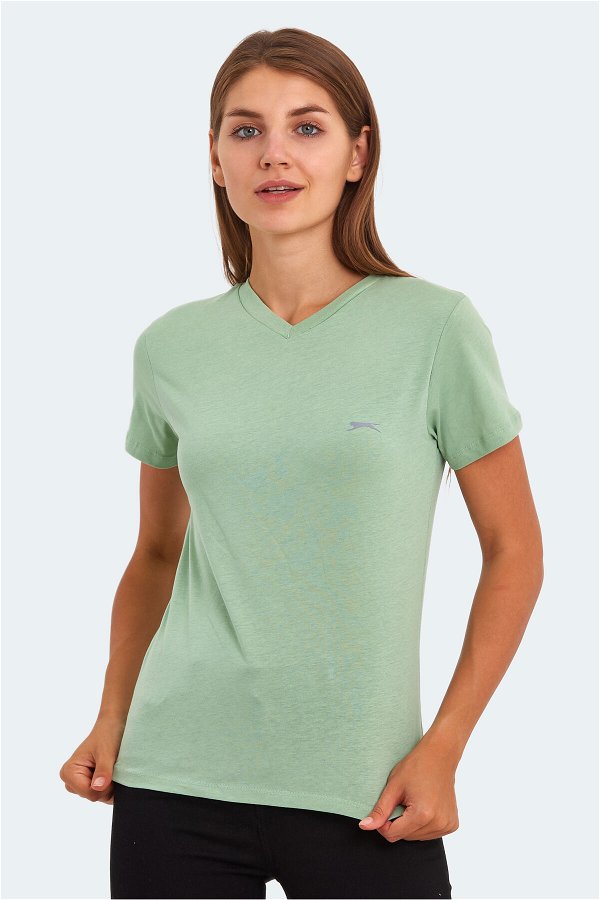 Slazenger KRISTEN I Kadın T-Shirt Açık Yeşil