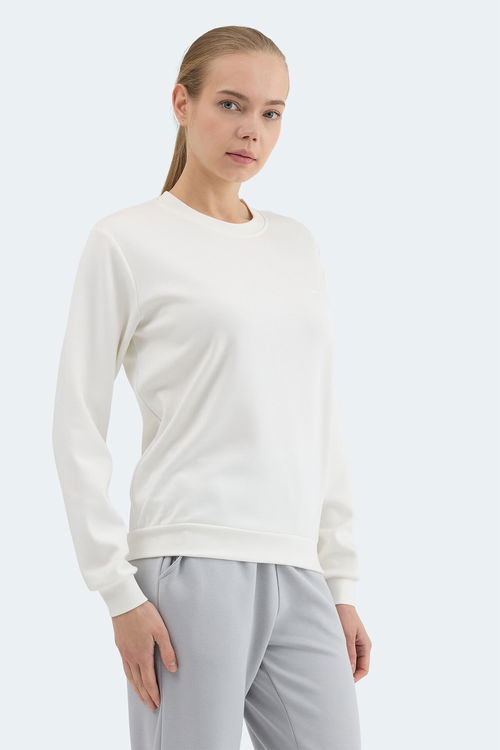 Slazenger KRISTIA I Kadın Ekru Sweatshırt