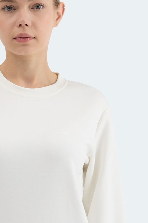 Slazenger KRISTIA I Kadın Ekru Sweatshırt