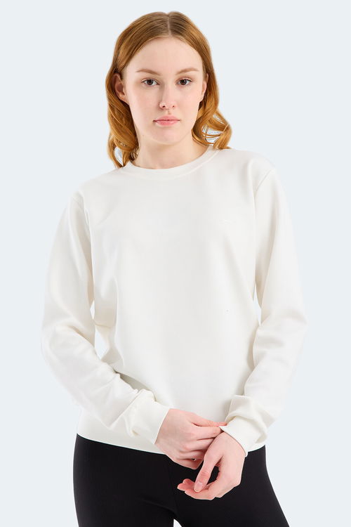 Slazenger KRISTIA I Kadın Ekru Sweatshırt