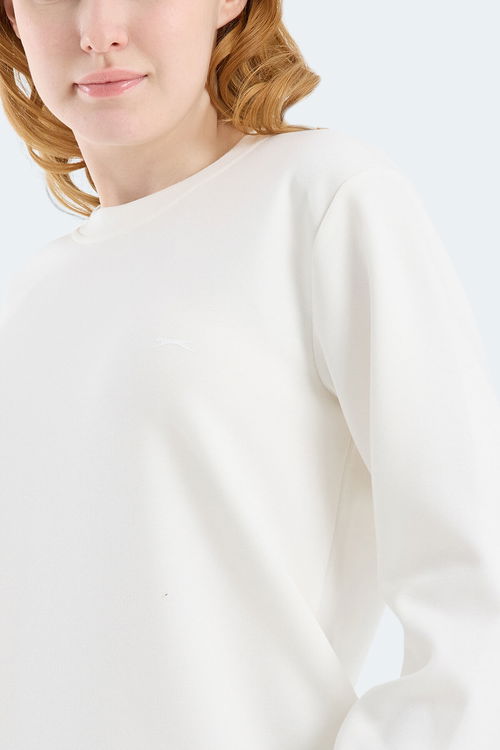Slazenger KRISTIA I Kadın Ekru Sweatshırt