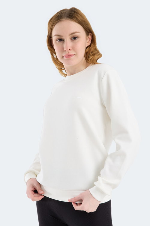 Slazenger KRISTIA I Kadın Ekru Sweatshırt