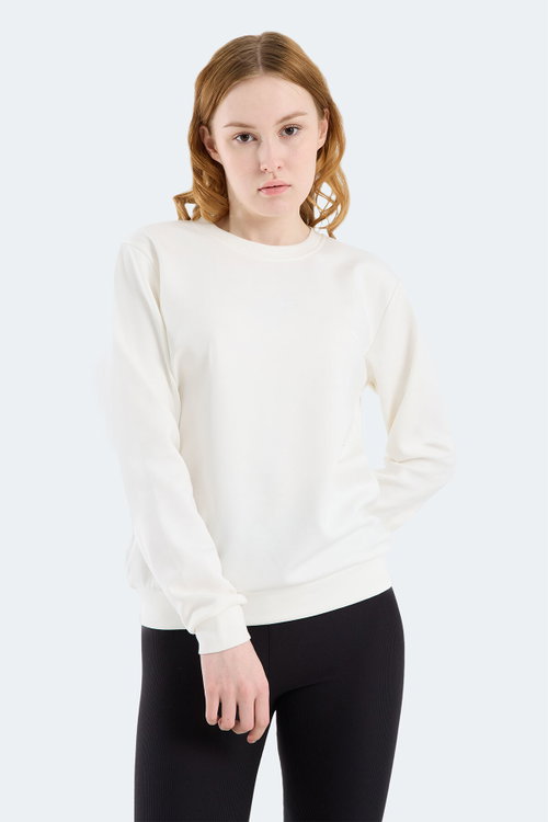 Slazenger KRISTIA I Kadın Ekru Sweatshırt