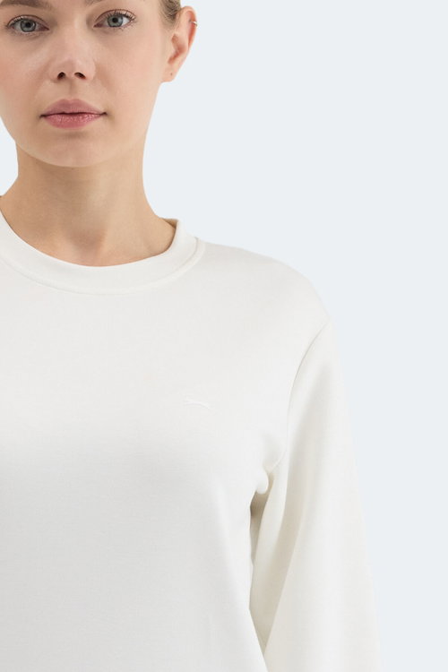 Slazenger KRISTIA I Kadın Ekru Sweatshırt
