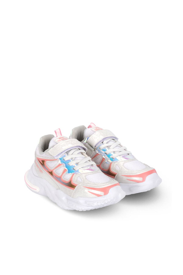 Slazenger KUFA I Kız Çocuk Beyaz / Pembe Günlük Spor Ayakkabısı