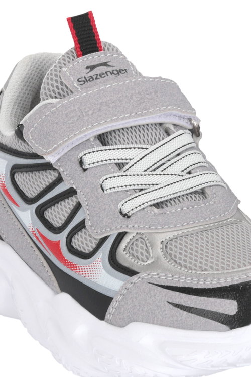 Slazenger KUFA I Unisex Çocuk Gri / Siyah Günlük Spor Ayakkabısı