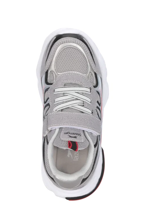 Slazenger KUFA I Unisex Çocuk Gri / Siyah Günlük Spor Ayakkabısı