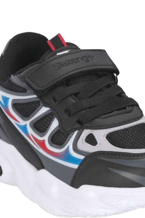 Slazenger KUFA I Unisex Çocuk Siyah / Gri Günlük Spor Ayakkabısı
