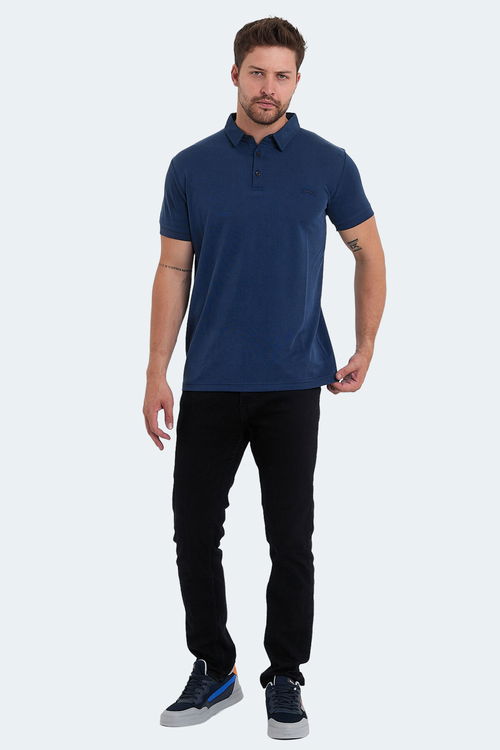 Slazenger KUGGA Erkek Indigo Tişört