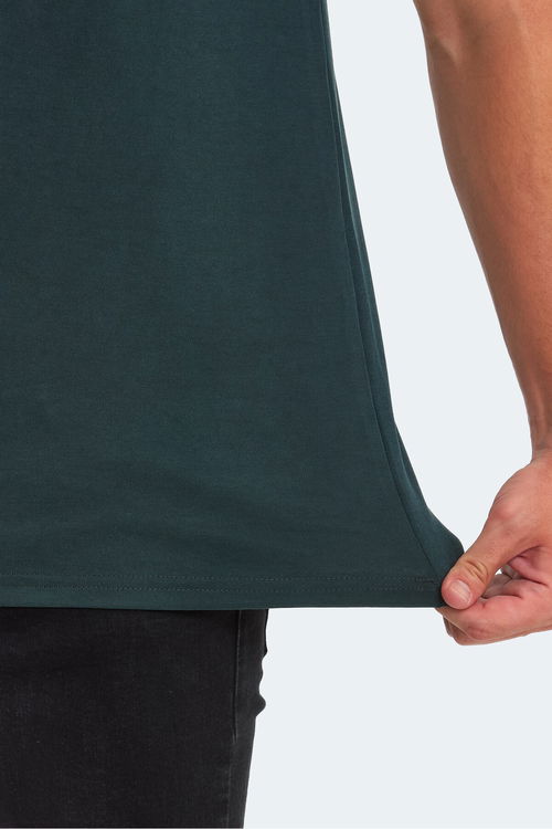 Slazenger KUGGA Erkek Koyu Yeşil Tişört