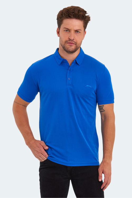 Slazenger KUGGA Erkek Saks Mavi Tişört