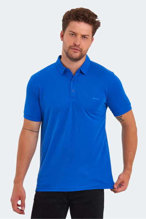 Slazenger KUGGA Erkek Saks Mavi Tişört