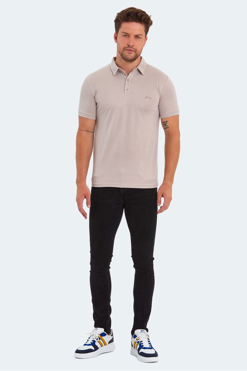 Slazenger KUGGA Erkek Taş Gri Tişört