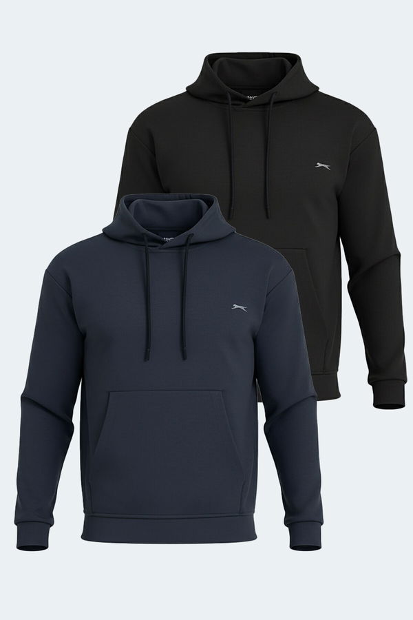 Slazenger KULA 2 li set Erkek Siyah - Gri Sweatshirt