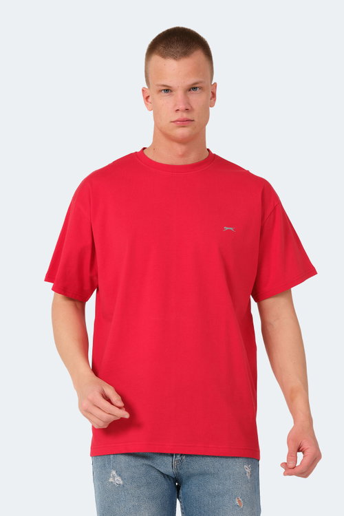 Slazenger KULANA 5 Lİ SET Erkek Yeşil - Koyu Gri - Kırmızı - Lacivert - Gri Tişört