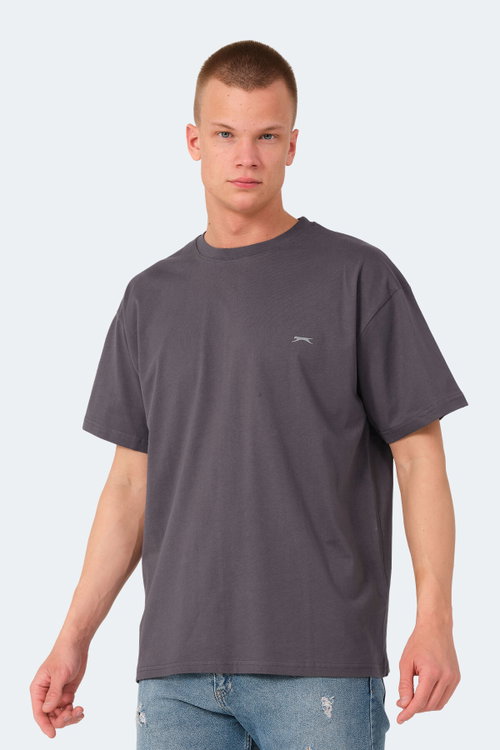 Slazenger KULANA 5 Lİ SET Erkek Yeşil - Koyu Gri - Kırmızı - Lacivert - Gri Tişört