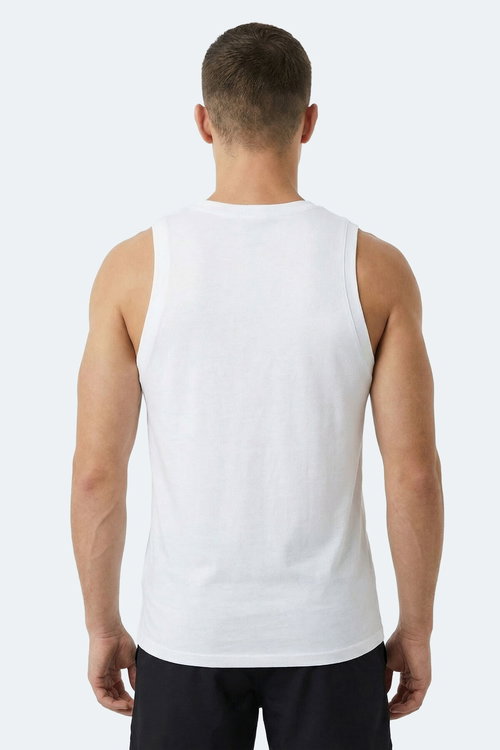 Slazenger KULAP Erkek Kolsuz Beyaz Tişört