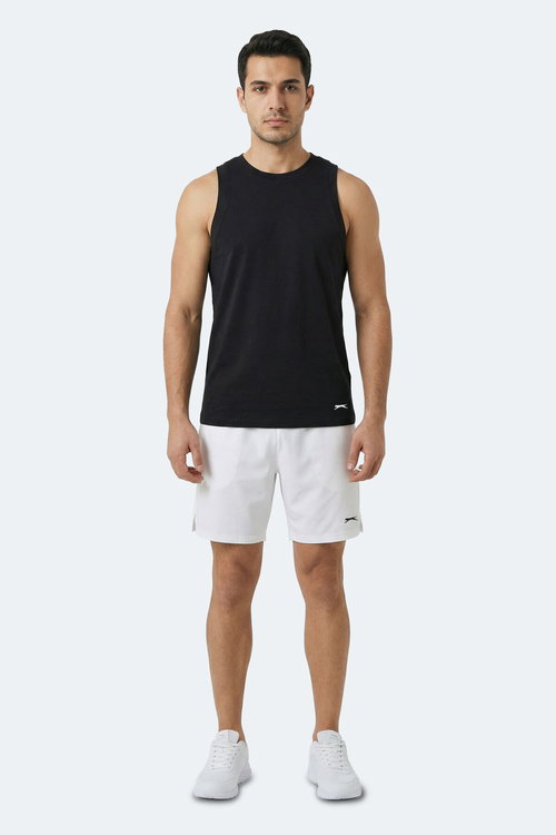 Slazenger KULAP Erkek Kolsuz Siyah Tişört
