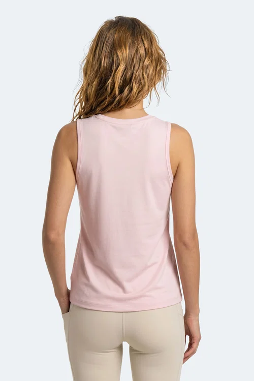 Slazenger KUNDE Kadın Kolsuz Açık Pembe Atlet