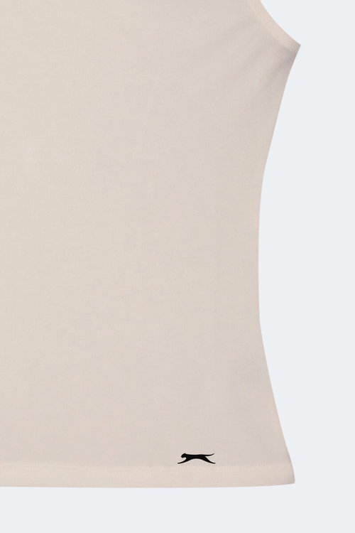 Slazenger KUNDE Kadın Kolsuz Ekru Atlet