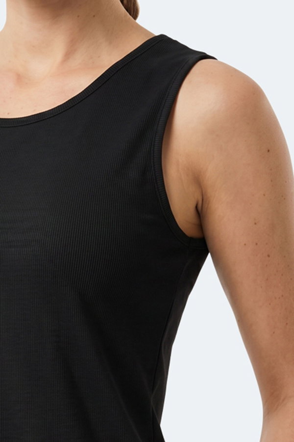 Slazenger KUNDE Kadın Kolsuz Siyah Atlet