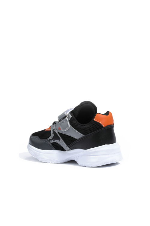 KUNTI Erkek Çocuk Sneaker Ayakkabı Siyah / Gri