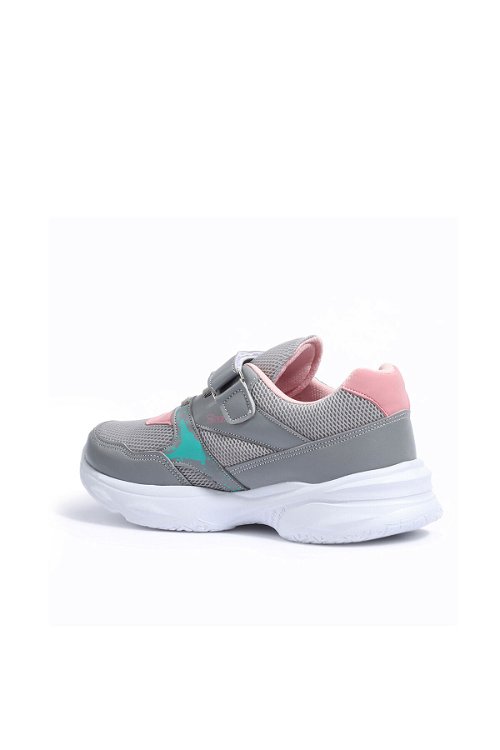 KUNTI Sneaker Kız Çocuk Ayakkabı Gri / Pembe