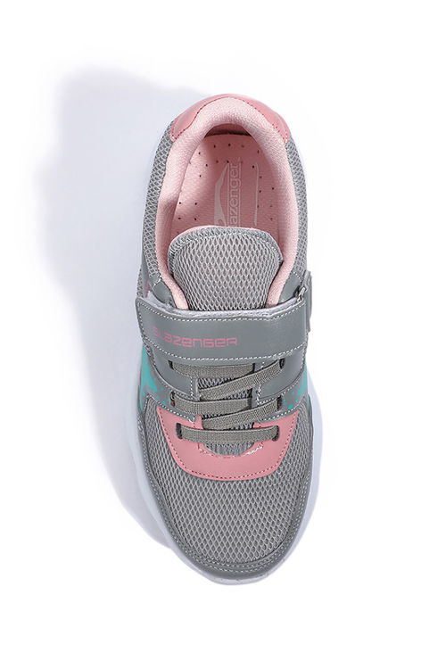 KUNTI Kız Çocuk Sneaker Ayakkabı Gri / Pembe