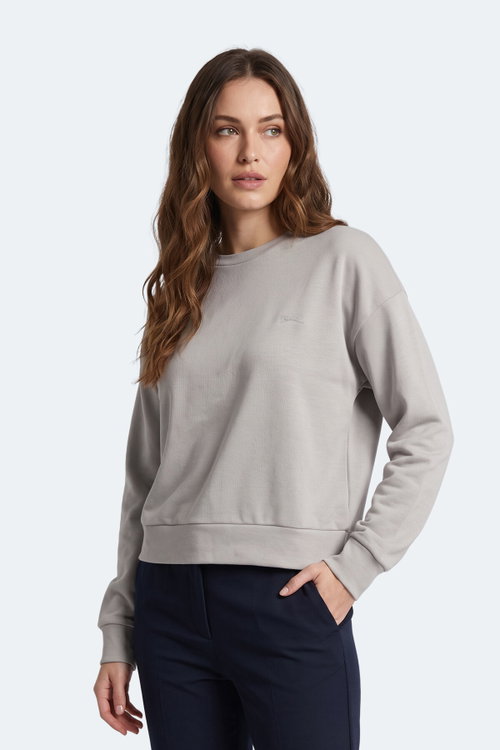 Slazenger KUNTO I Kadın Gri Sweatshırt
