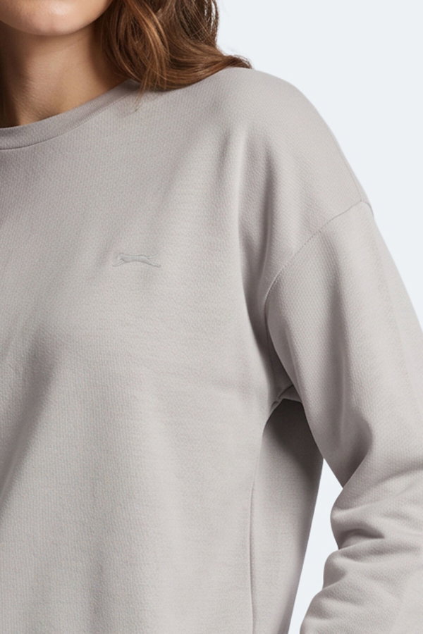 Slazenger KUNTO I Kadın Gri Sweatshırt
