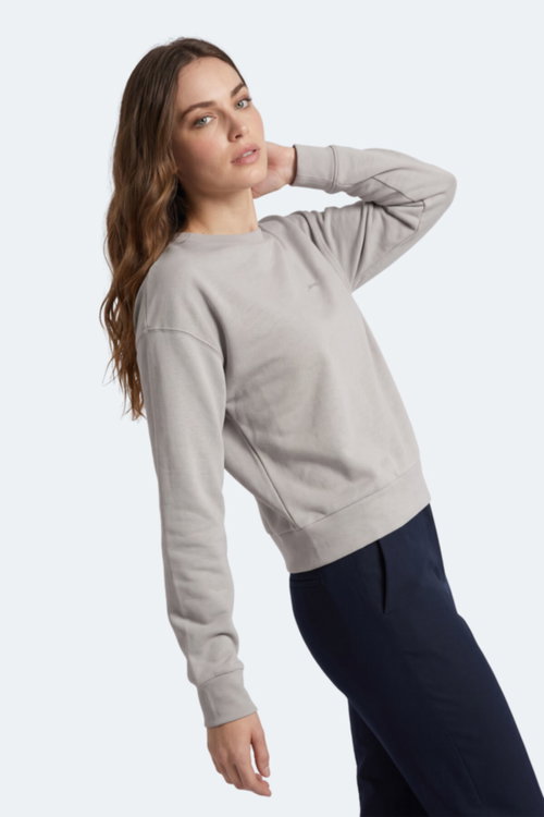 Slazenger KUNTO I Kadın Gri Sweatshırt
