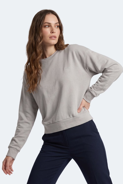 Slazenger KUNTO I Kadın Gri Sweatshırt