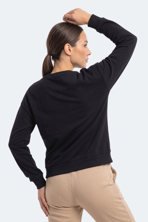 Slazenger KUNTO I Kadın Lacivert Sweatshırt