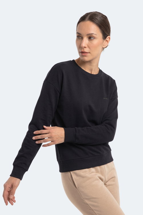 Slazenger KUNTO I Kadın Lacivert Sweatshırt