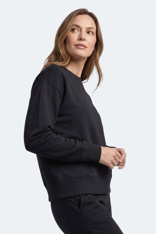 Slazenger KUNTO I Kadın Siyah Sweatshırt