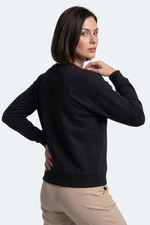 Slazenger KUNTO I Kadın Siyah Sweatshırt