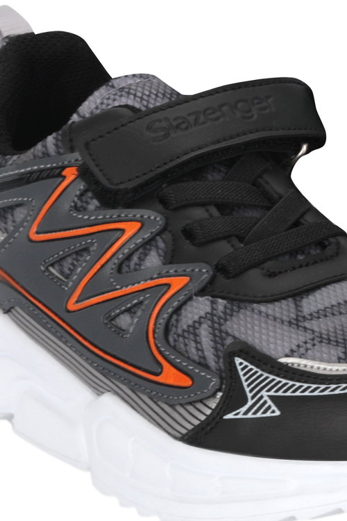 Slazenger KYRIE NEW F Erkek Çocuk Cırt Cırtlı Koyu Gri Günlük Spor Ayakkabısı