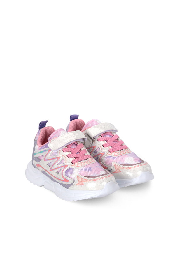 Slazenger KYRIE NEW P Kız Çocuk Beyaz / Pembe Günlük Spor Ayakkabısı
