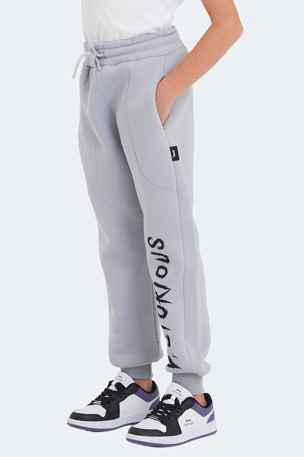 Slazenger LANEY 2 Lİ SET Erkek Çocuk Cepli Lacivert - Taş Gri Eşofman Altı