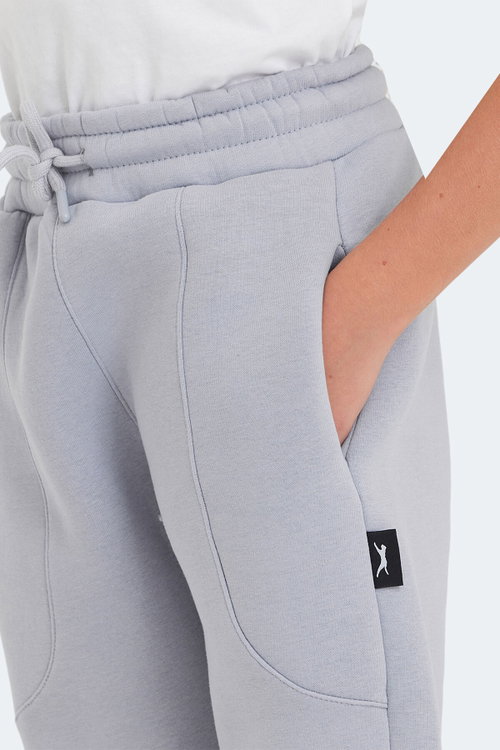 Slazenger LANEY 2 Lİ SET Erkek Çocuk Cepli Lacivert - Taş Gri Eşofman Altı