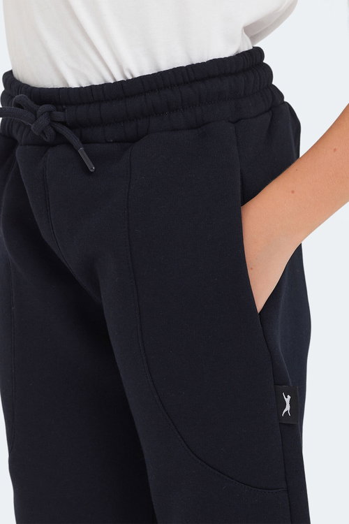 Slazenger LANEY 2 Lİ SET Erkek Çocuk Cepli Lacivert - Taş Gri Eşofman Altı