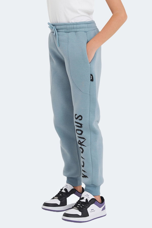 Slazenger LANEY 2 Lİ SET Erkek Çocuk Cepli Koyu Gri - Mavi Eşofman Altı